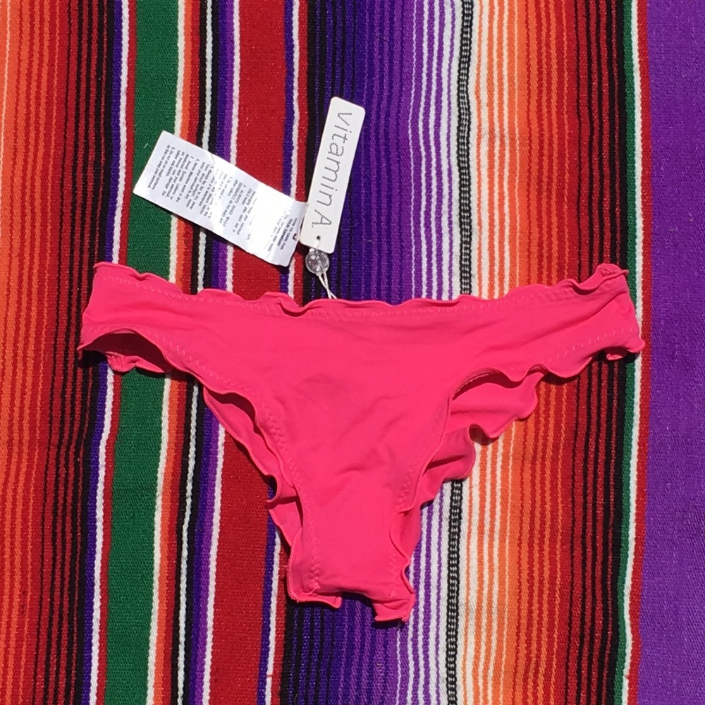 Vitamin A Hot Pink Brazilian Boy Short Bottom!